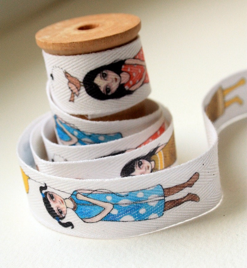 Happy Girls cotton tape