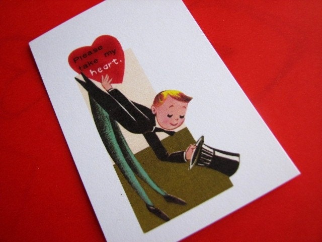 25 Vintage Style Mini Valentine Cards