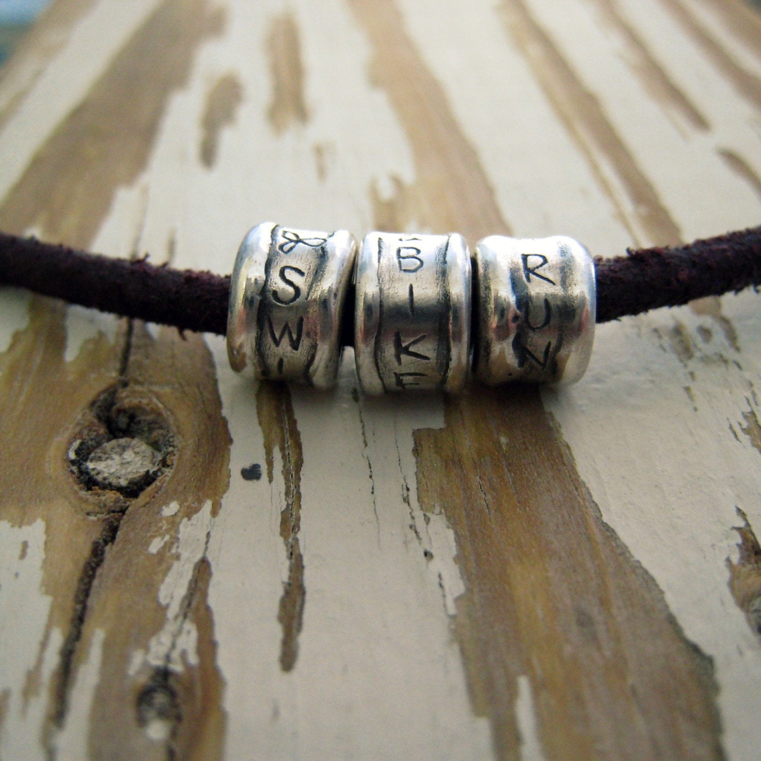 tri bead necklace