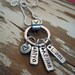 personalized charm necklace - 2 names