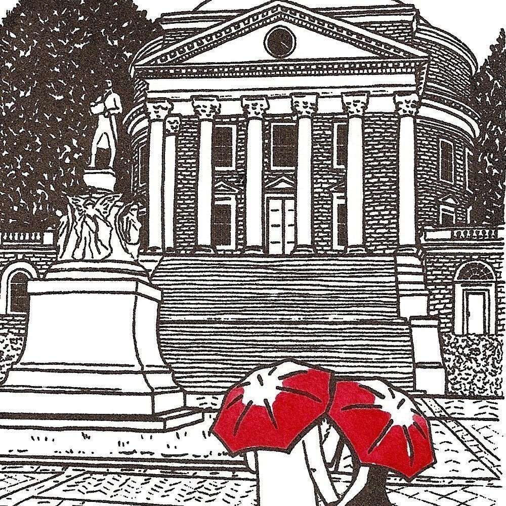 University of Virginia Love gocco art print