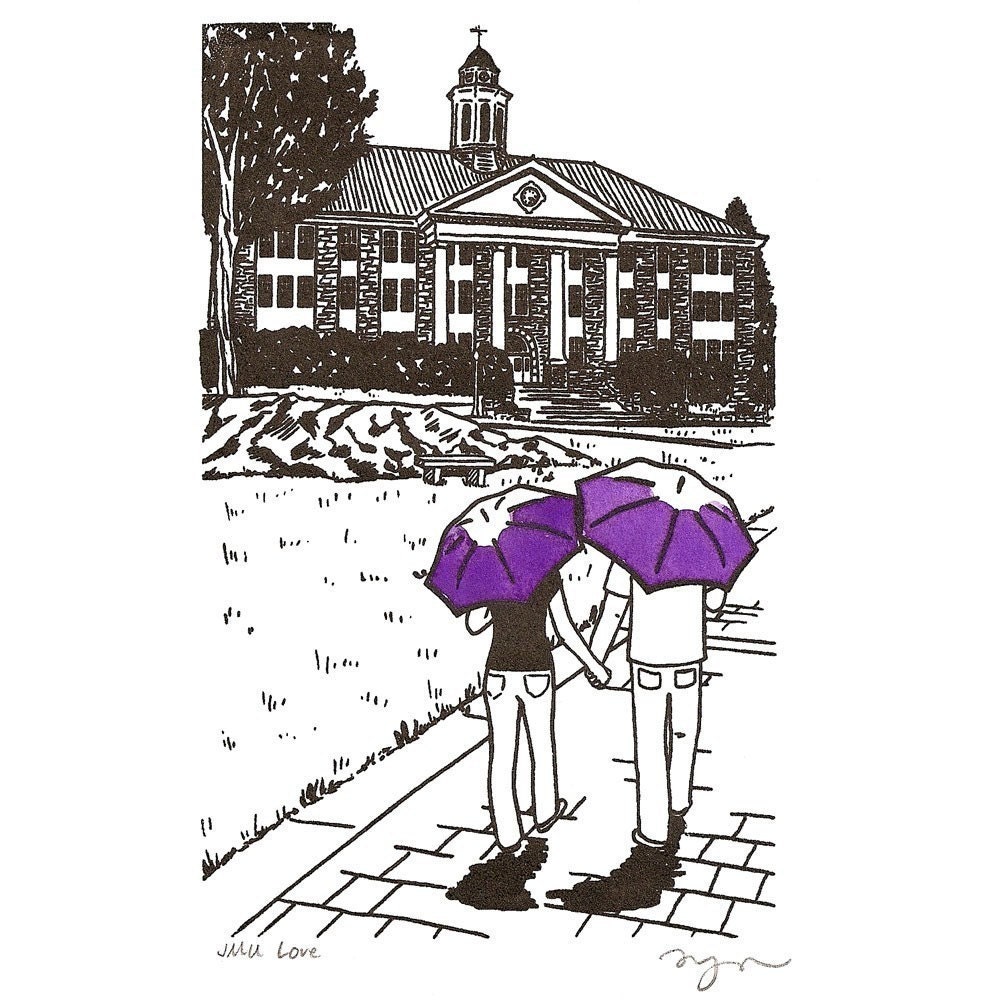 James Madison University Love gocco art print