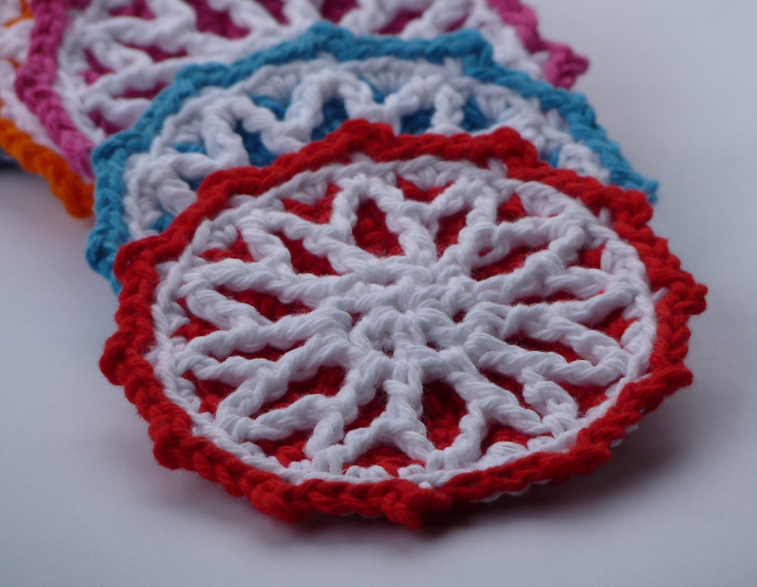 Starburst Coaster Crochet PATTERN - INSTANT DOWNLOAD