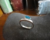 Off-Set Opal - Solid Sterling Silver Square band with Australian Opal Doublet - Creative Mode
