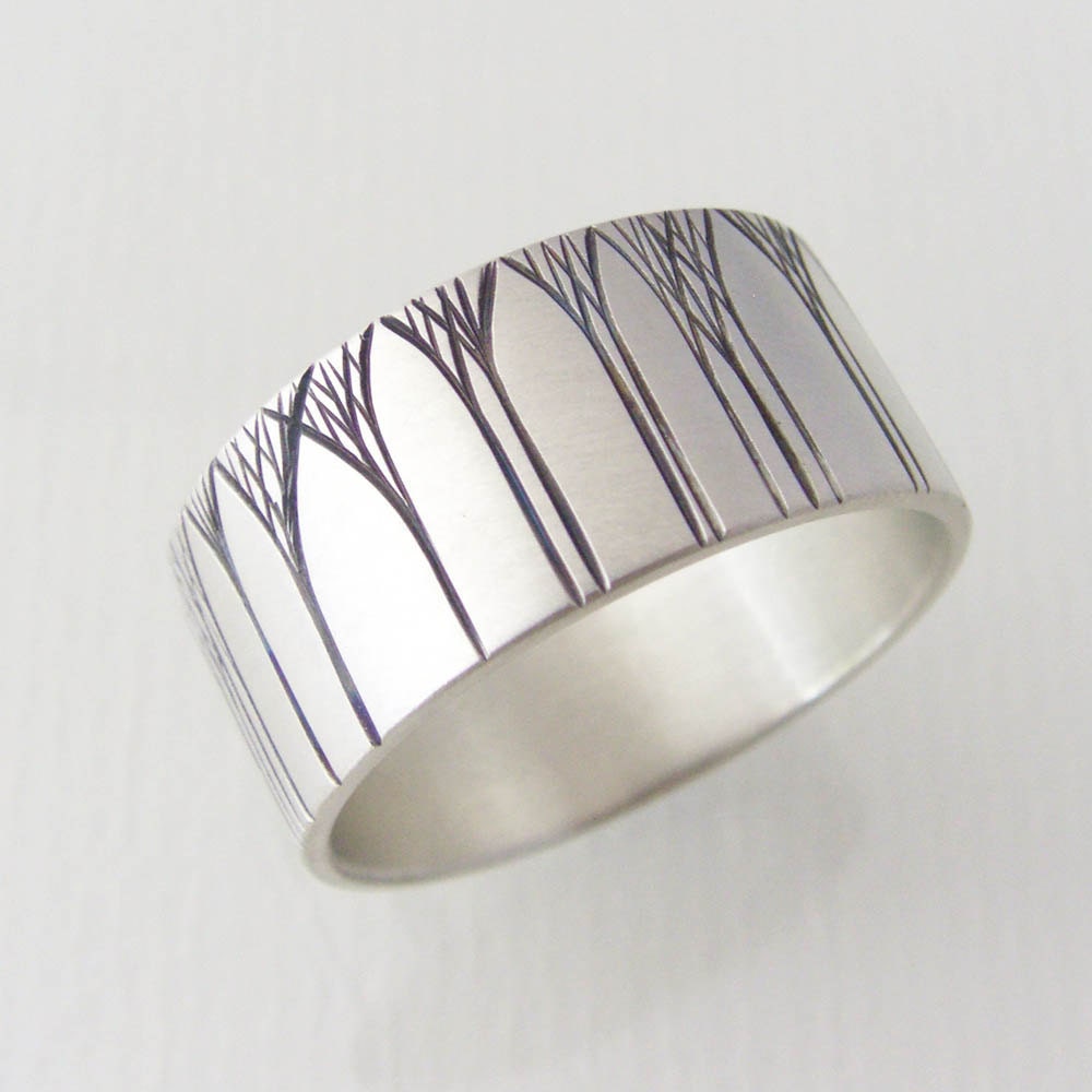 Wedding Band with Kanuka Arches