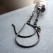 Ice Earrings - hollow glass beads and oxidized silver