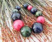 Fruit Punch Wooden Beaded Bracelet