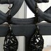 Black Sparrow Dangle earrings