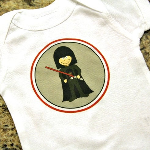 Custom personalized  DARTH VADER Star Wars shirt or onesie with your child's name