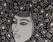 Pen and Ink Drawing WIRE BRAIN