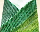 Original Drawing ACEO Green Welsh Hills
