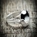 Sterling Facet-cut Oval Stone Ring "Silver Dipped" Engagement Women's Jewelry Accessory Geometric