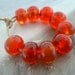 Sweet Cherry Rounds Handmade Lampwork Glass Beads