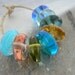 Summer Breeze Handmade Lampwork Glass Beads Discs Spacers