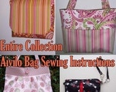 pdf Sewing Patterns SALE - Entire Collection of 18 Aivilo Bag Sewing Patterns - Great for beginners or sew and sell