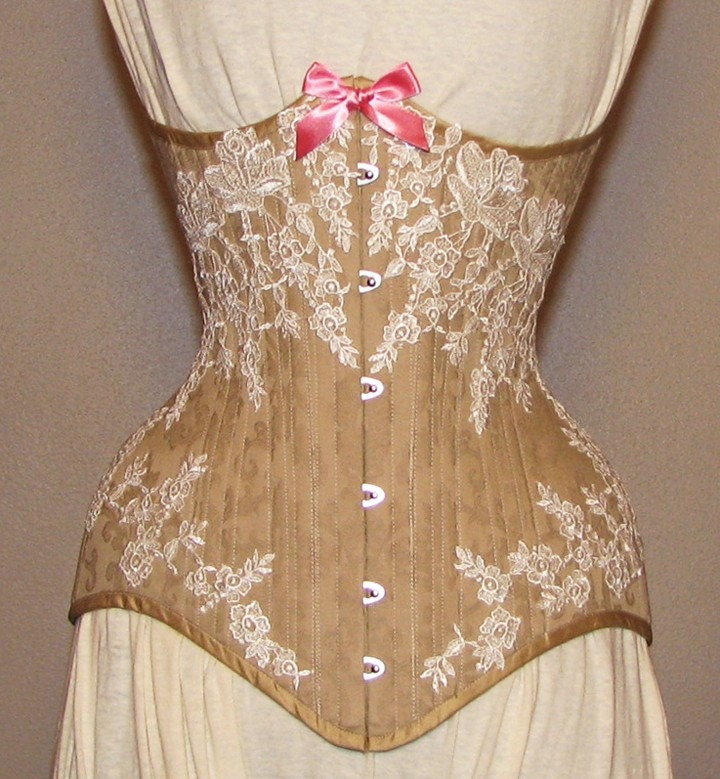 For Jennifer      Add Venise Lace Appliques to Your Electra Designs Corset Venice Bridal Wedding Burlesque Pinup Lolita Gothic Couture  OOAK Hand Stitched Upgrade