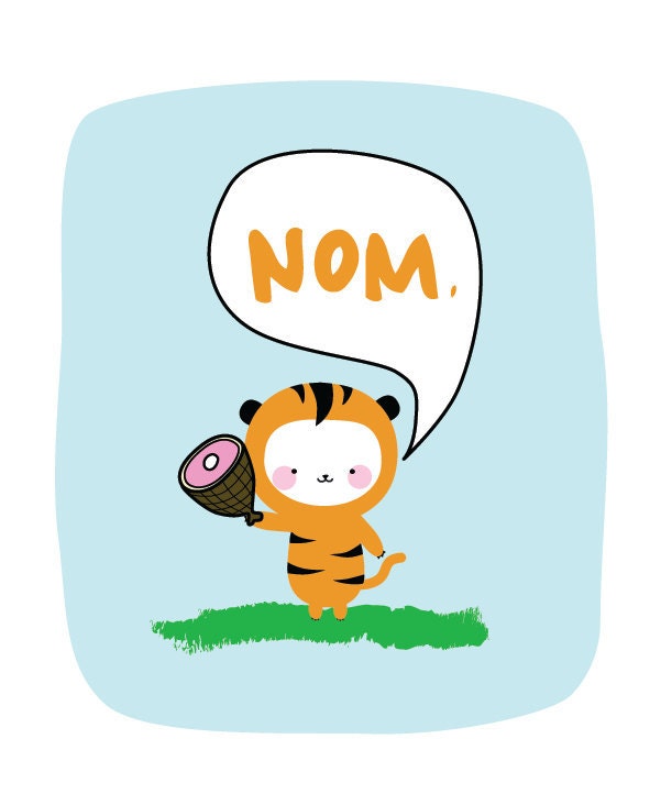Hungry Tiger 8x10 Print