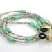 Eyeglass Lanyard Green Gray Pink