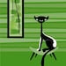 Lovey Cat - Modern Black Cat by Kerry Beary - 5x7 print