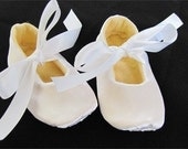 Custom Boutique...Crystal (White) Satin special Occasion...Original style... Toddler shoes