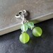 Green sea glass earrings - a creation for all seasons