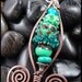 Reserved for Kim Jones - Beadworx - Lampwork/Copper/Sterling Silver Pendant - Mermaid Tail - Costa Maya