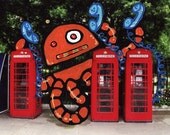 Moshi Moshi - Hello from London - 8 x 10 Art Print