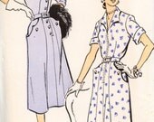 Very Cool NEW YORK Vintage Dress Pattern 1940s UNCUT Rockabilly Retro