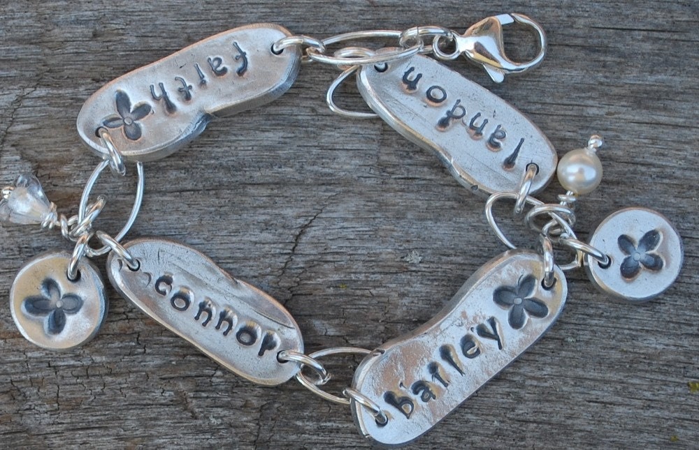 Rustic Silver Bracelet Collection - Family Branches Bracelet
