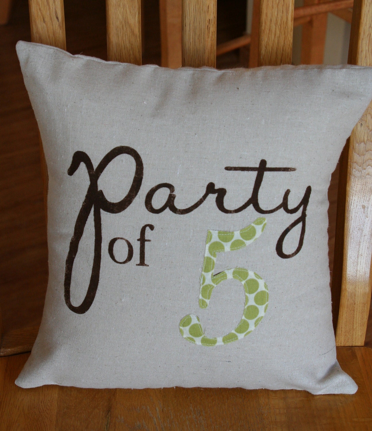Rustic Family Pillow Sham - Customizeable to Your Color Choice and Number