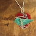 There's a Bluebird in my Heart Charm Necklace with Sterling Silver Chain inspired by a Charles Bukowski Poem