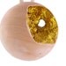 Reserved for Alexandra Mini Gold Geode Wooden Christmas Ornament