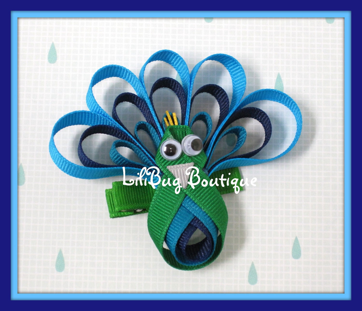 Polly Peacock Hair Clip