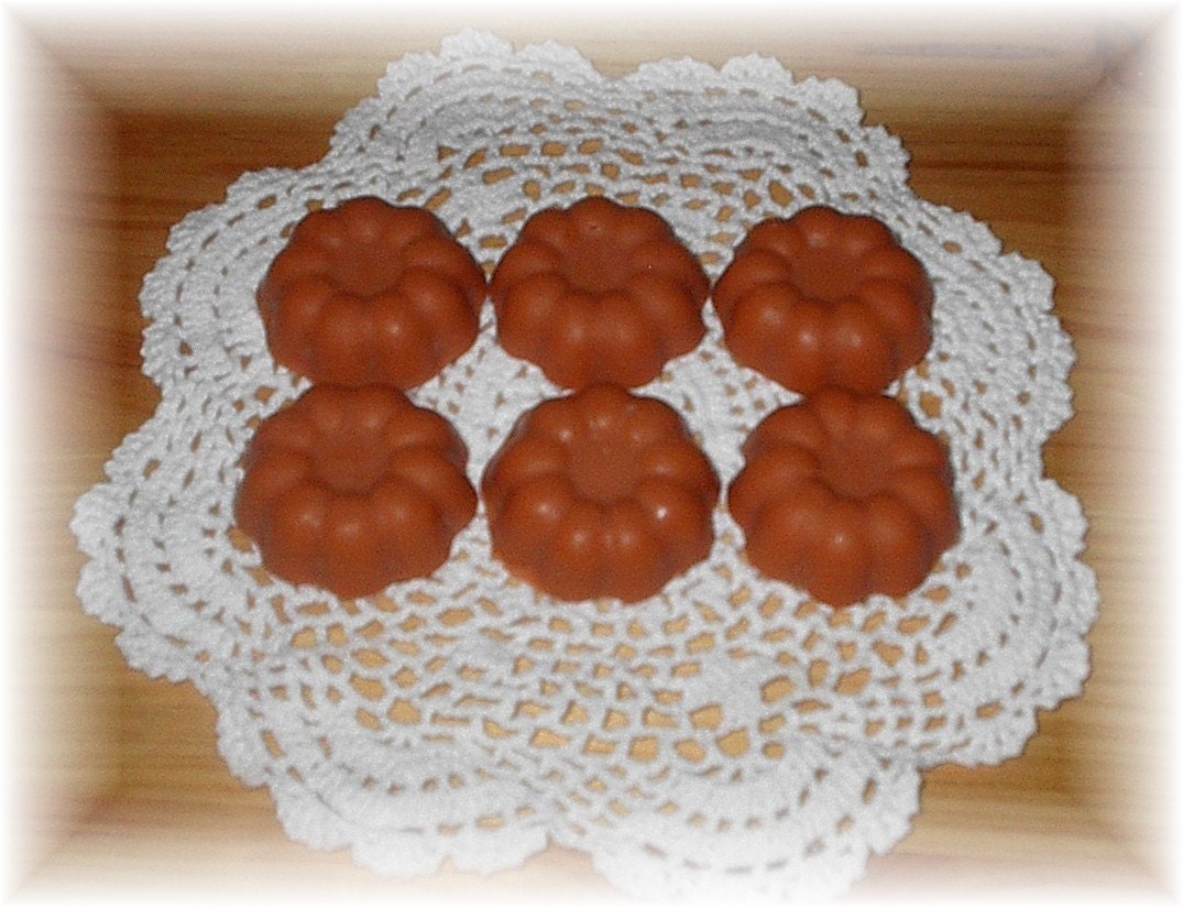Hot Orange Danish Soy Melts Mini Bundt Tarts