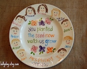 Teacher Plate Customized with Class Faces GREAT TEACHER GIFT Il_170x135