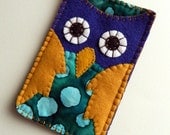 Purple and Gold Owl Case for the iPhone - Last ONE Available