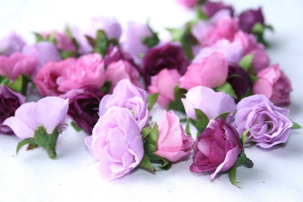 34 Mini Roses in Shades of Purple and Pink - BEST SELLER - simplyserra