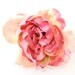 Silk Flowers - Lovely Khaki and Pink Tones Peony 3.5 inches - Artificial Flower