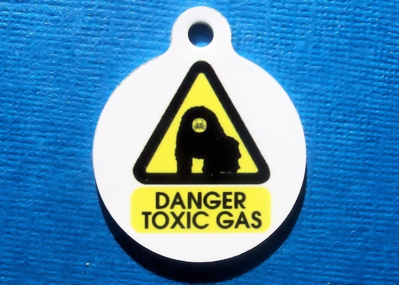 Toxic Gas Dog Cat Pet ID Tag - Danger Series