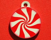 Peppermint Candy Custom Metal Pet ID Tag