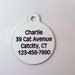pet id tag - I Heart to Fart - MEDIUM sized- Custom Metal Pet ID Tag