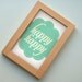 happy happy - mint wall art small size