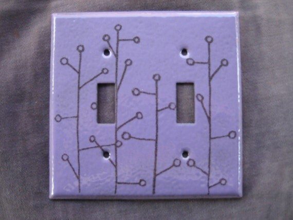 double light switch plate by enamora on Etsy