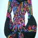 Vintage 80s Dress/Diane Freis 80s Dress/ Abstract Print