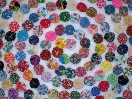 Fabric Flowers Hair Clip 40 Bobby Pin Barrette Rainbow Card Making Scrapbook YoYo Quilt Headband Embellishment