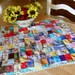Patchwork Quilt Table Runner Fabric Primitive Folk Art Rustic Farmhouse Decor Cabin Mat Wedding Photo Prop