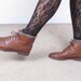 reserved until 1/12 vintage made in romania FAYLA brown wool knit trim lace up leather combat granny grunge boots sz 8