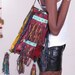 Vintage Tribal Nomad Leather Tuareg Mulit Colored Fringe BoHo Shoulder Bag