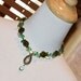 OoO SALE OoO - 60% off - Wire Wrapped Prehnite Citrine Fall Tourmaline Green Amethyst Fluorite Glass Lampwork Necklace - The Irish Eyes