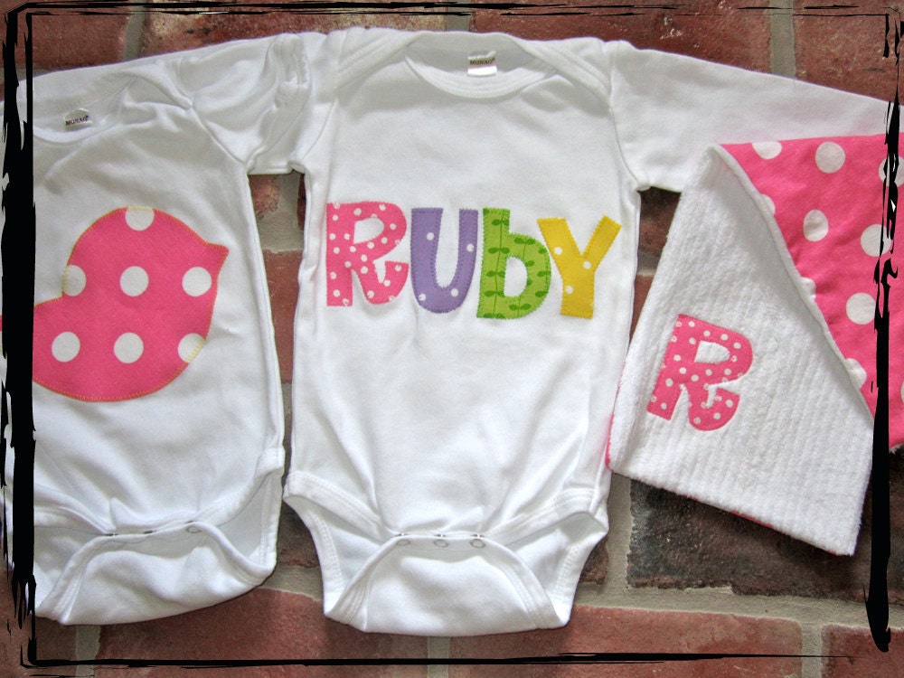 The ULTIMATE Gift Set - 2 onesies and a burp cloth